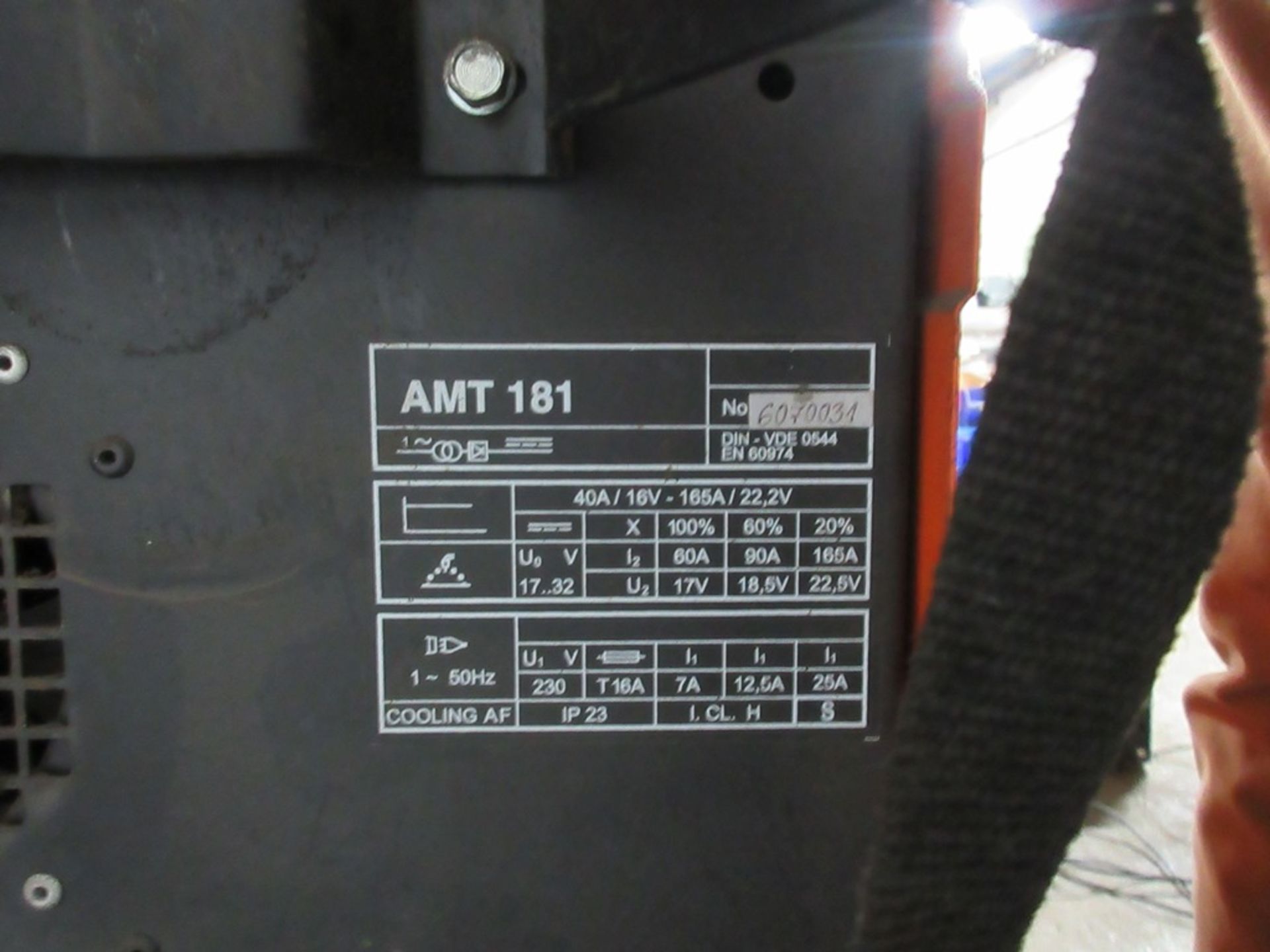 Butters AMT 181 mig welder, serial no. 6070031 - Image 5 of 6