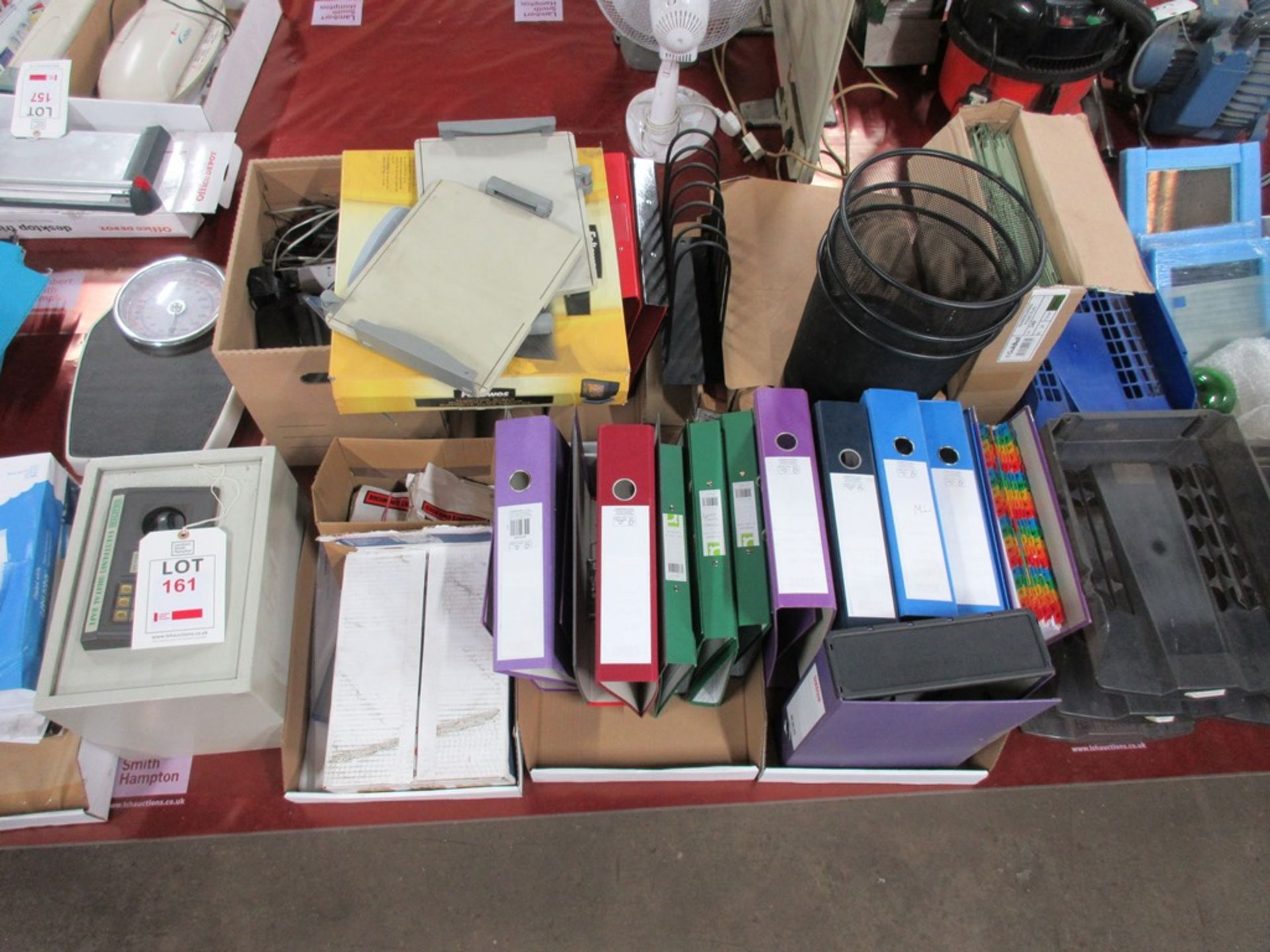 Large quantity of assorted office sundries including desk tidies, electronic digital safe, - Image 3 of 5