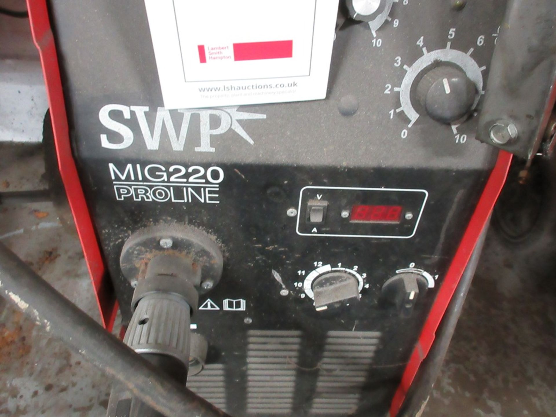 SWP Proline Mig 220 mig welder, serial no. 4040326 - Image 3 of 5