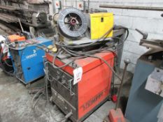 Kemppi RA350 mig welding set with F120 wire feeder