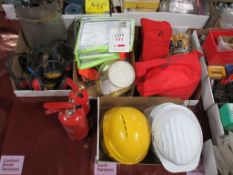 PPE including Hi-Viz rain suits, welding gloves, gloves, hard hats, ear plugs, ear defenders,