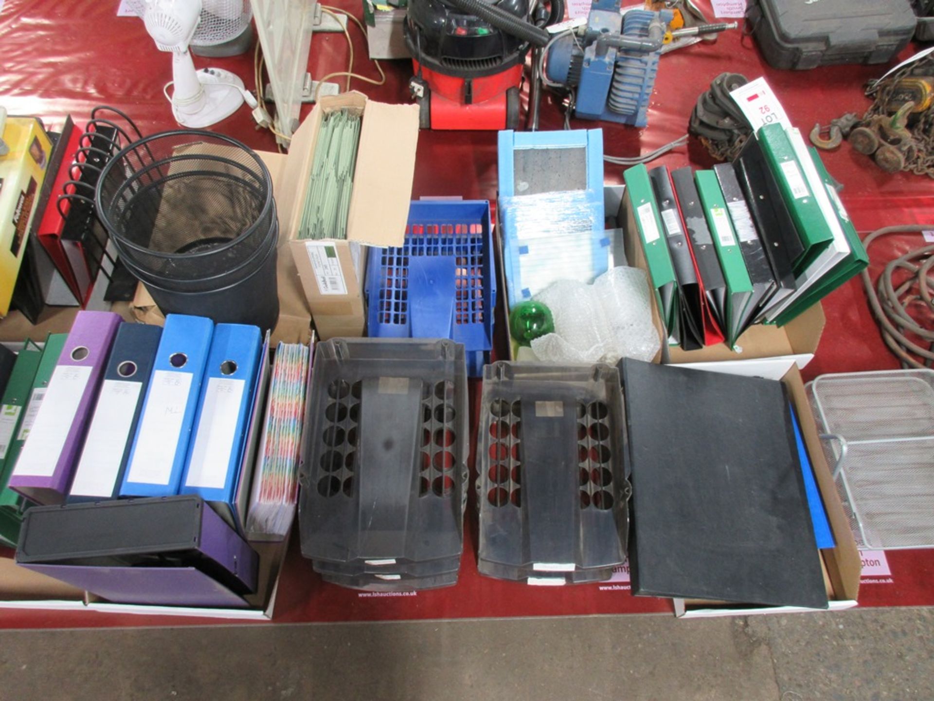 Large quantity of assorted office sundries including desk tidies, electronic digital safe, - Image 4 of 5
