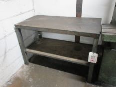 Metal frame/top workbench, 48" x 24"