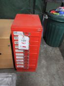 Ryman metal 10 drawer storage cabinet