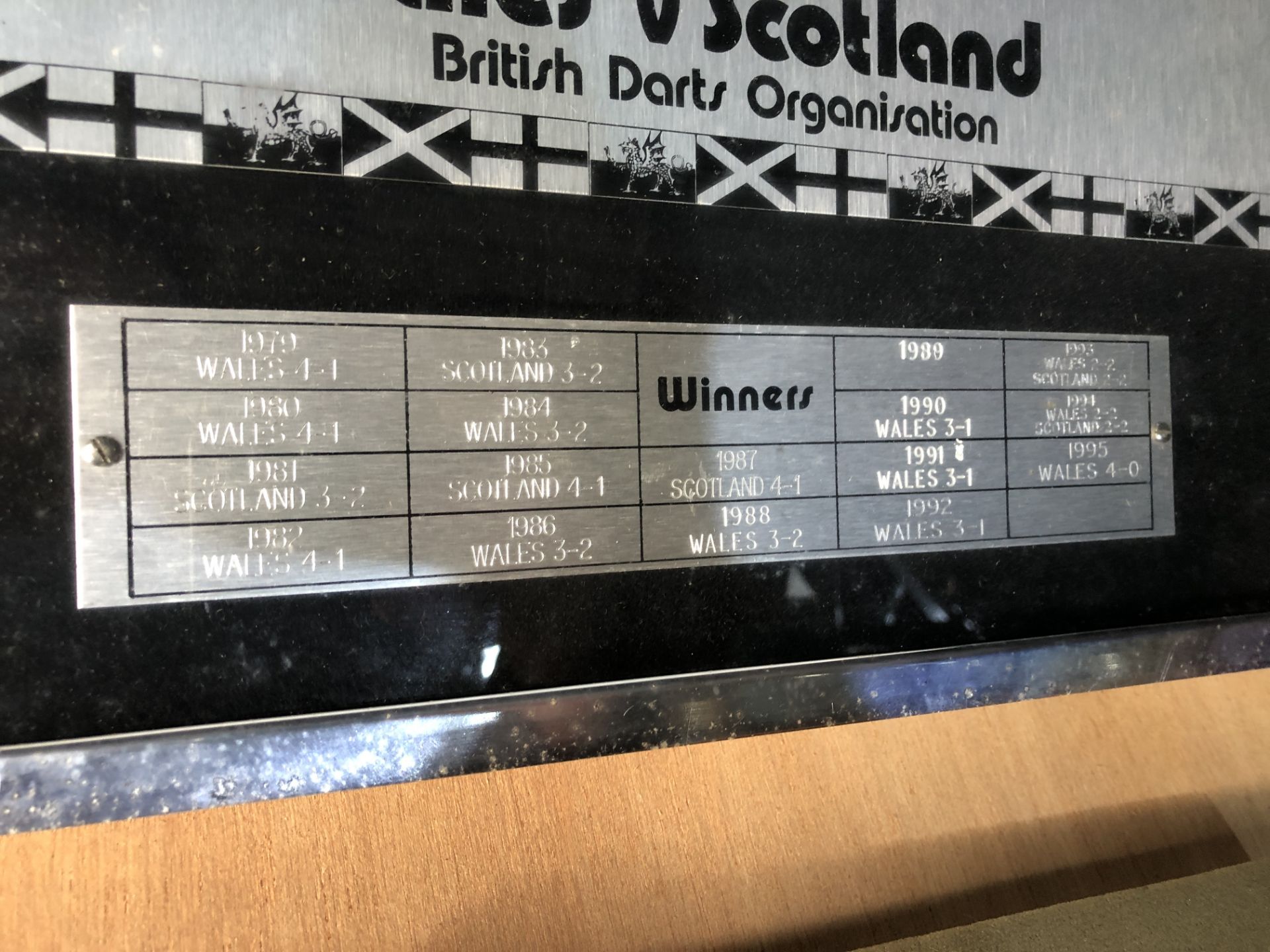 The British International Darts Women's Championship Framed Plaque - Wales vs Scotland - Bild 2 aus 3