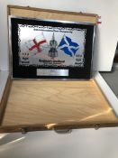 The British International Darts Women's Championship Framed Plaque - England vs Scotland (no glass)