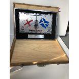 The British International Darts Women's Championship Framed Plaque - England vs Scotland (no glass)