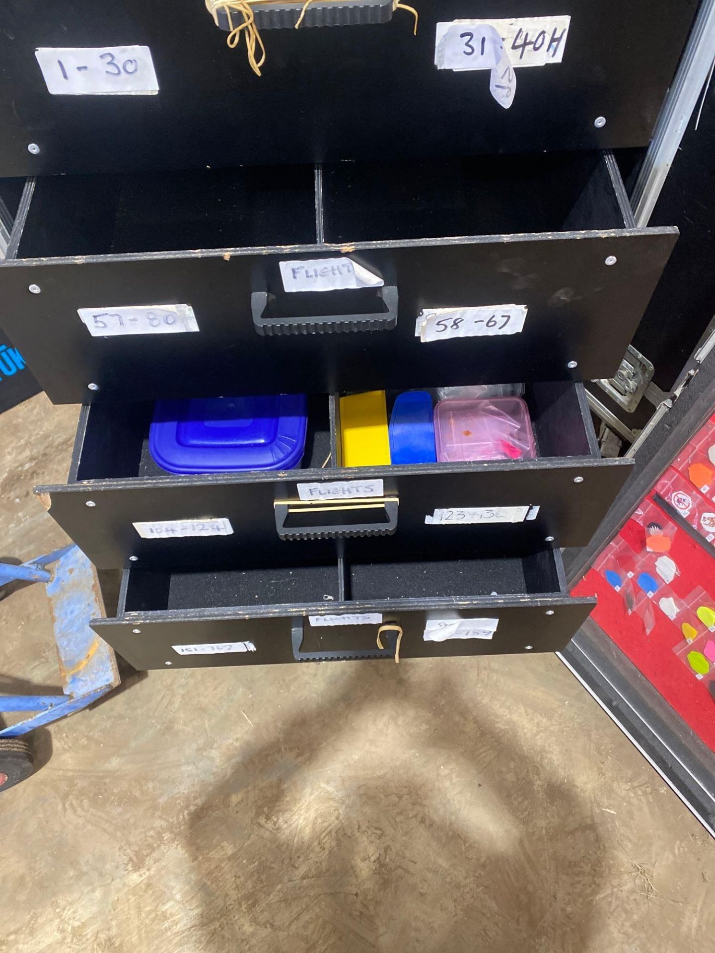 Purpose-built mobile point of sale flight case and contents to include a large quantity of various - Image 6 of 11