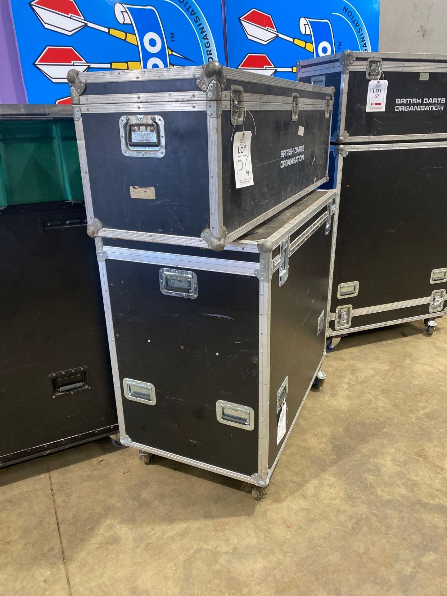 Four various events flight cases (Two mobile and two carry) (Located Milton Keynes) - Image 2 of 4