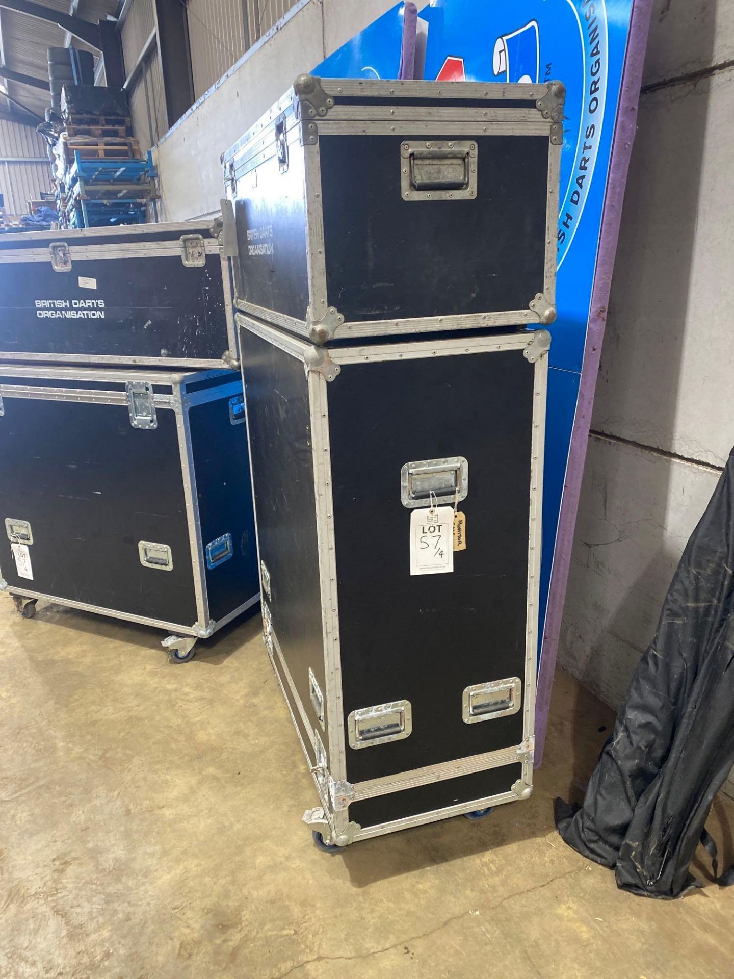 Four various events flight cases (Two mobile and two carry) (Located Milton Keynes) - Image 3 of 4