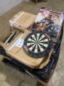 Approximately 40 used gladiator 3 dartboards (Located Milton Keynes)