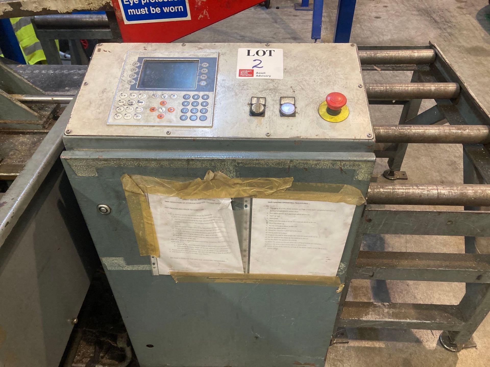 TMJ PP362 CNC double column band saw, (please note three phase, electrical disconnection will be - Image 7 of 8
