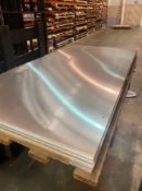 90 sheets of 2-1m, 1mm, 1050 aluminium. Any metal stock lots will be lifted and loaded by an on site