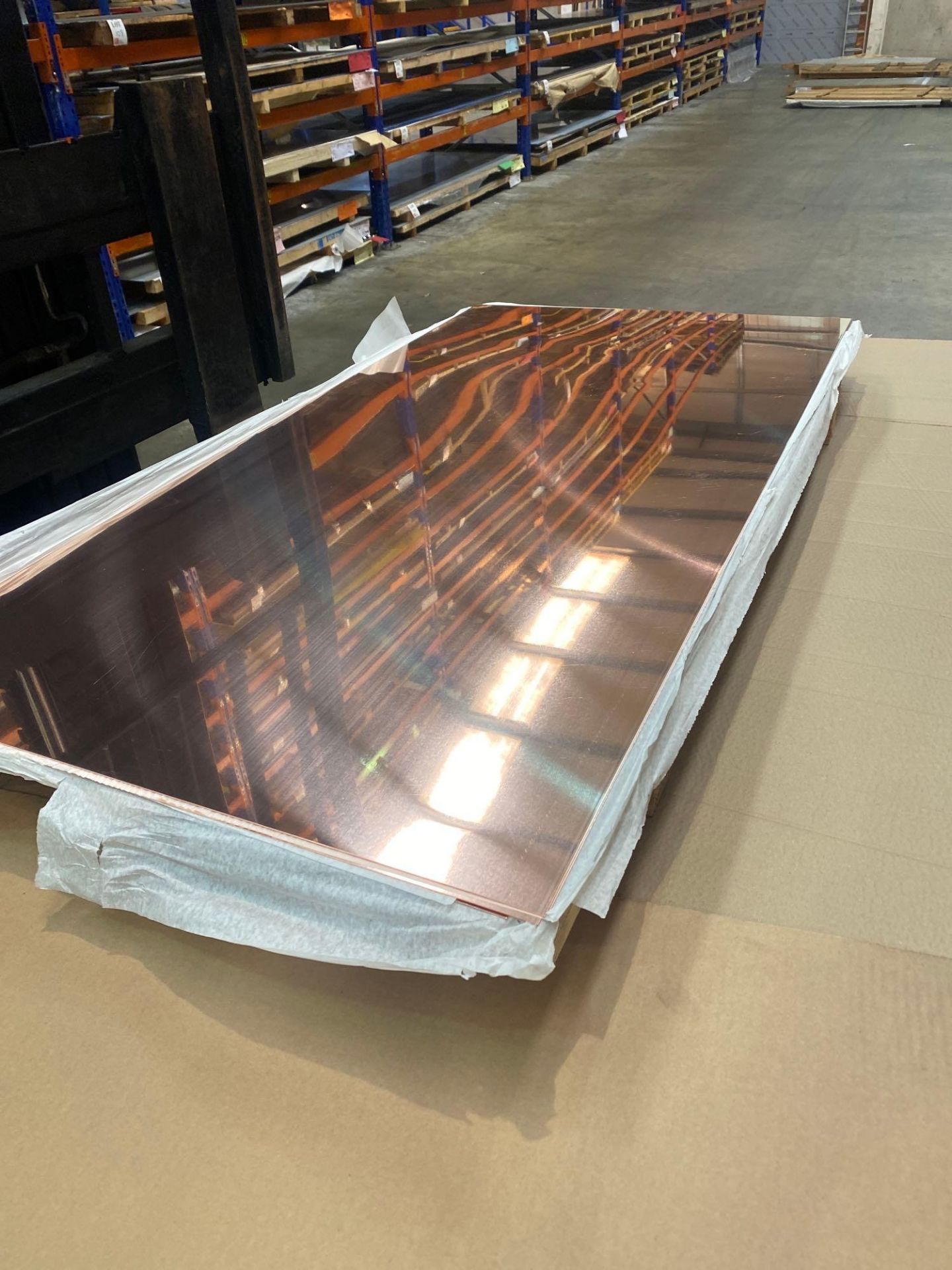 8 sheets of 4’- 2’ , 0.55mm C106 copper and 4 sheets of 2-1m, 0.9mm C101 copper. Any metal stock