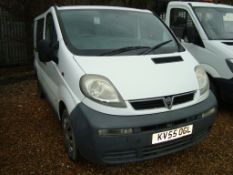 Vauxhall Vivaro 2900 CDTI 82 1.9 diesel short wheel base six seat crew cab panel van