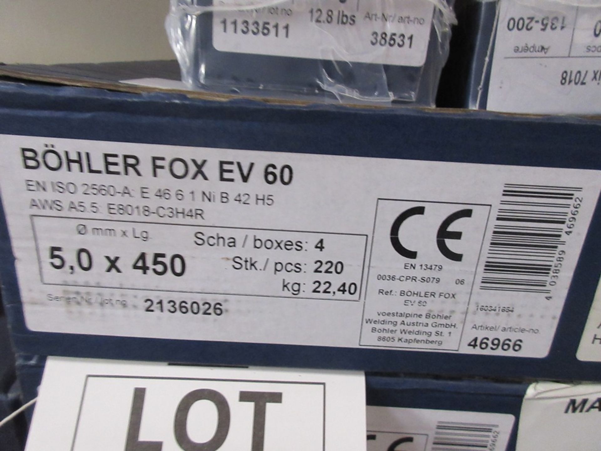 Fifteen boxes of Bohler electrodes to include 5.0 x 450, 4.0 x 450 - Image 2 of 3
