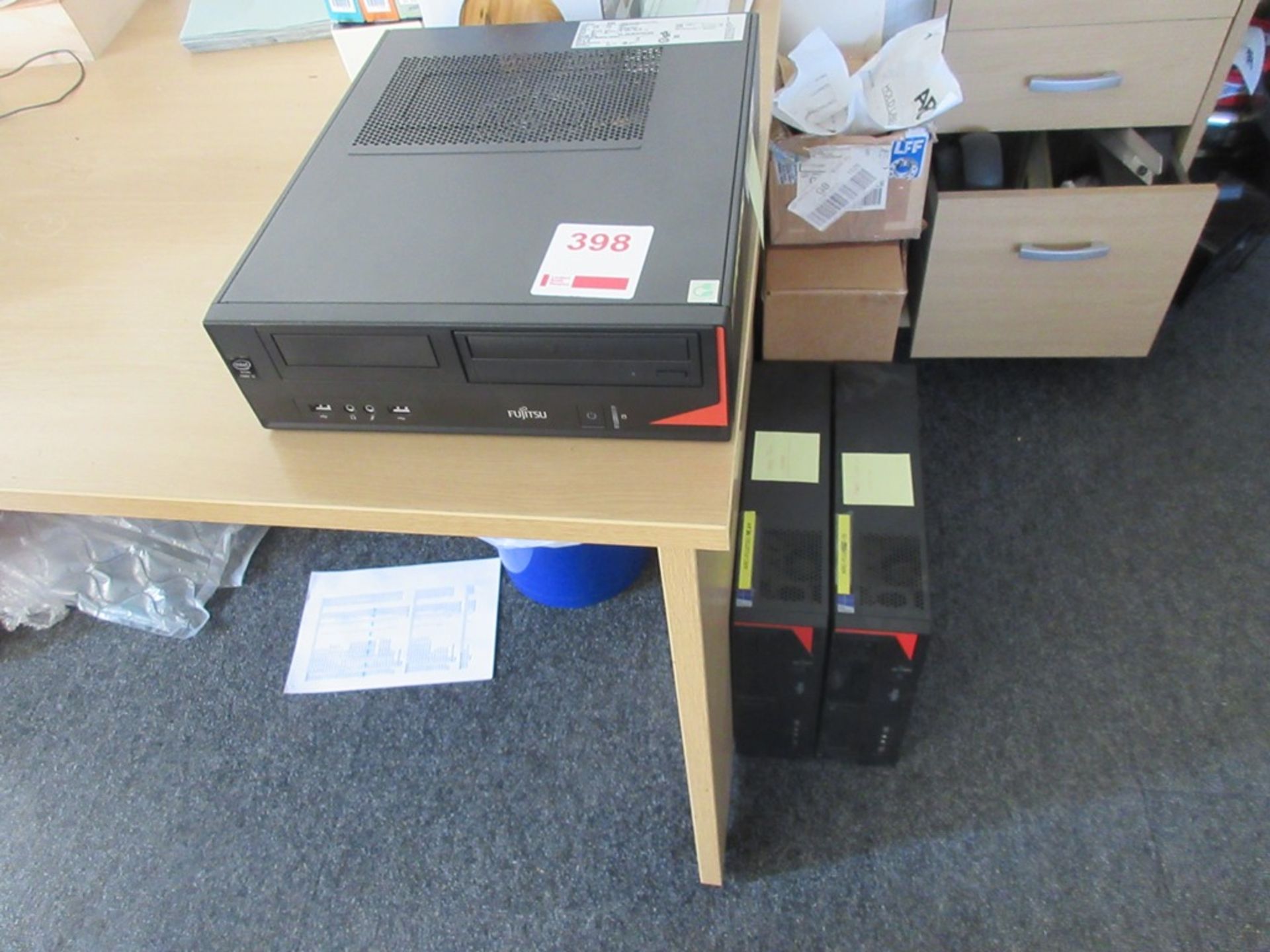 Three Fujitsu Core i5 computer systems