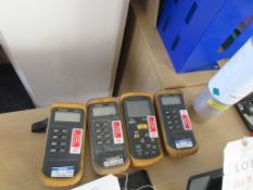 Four assorted digital thermometers