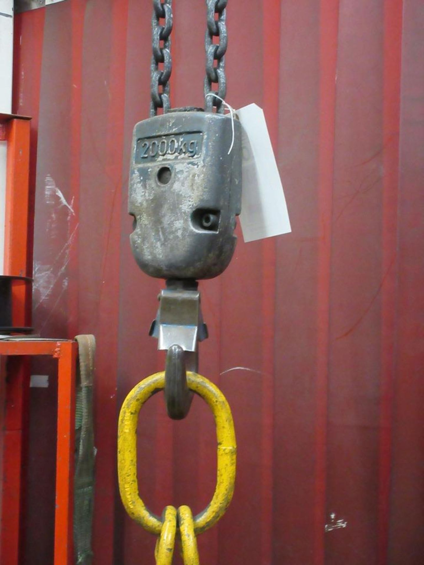 Demag 2000kg chain block & hoist, with pendant control NB: This item has no record of Thorough - Image 2 of 4