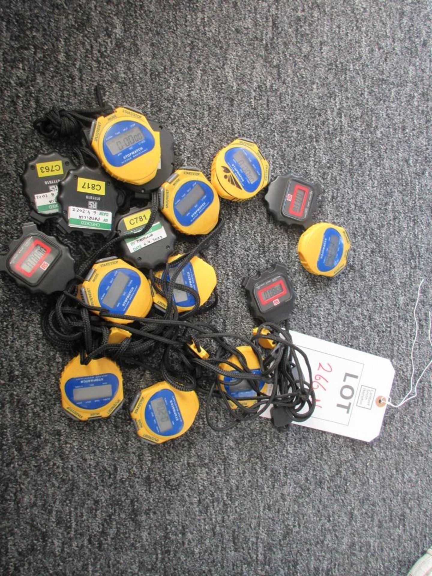 Quantity of assorted digital stop watches