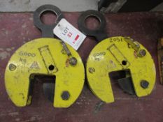 Two 6000kg Camlok plate clamps, model C26L (2006) NB: This item has no record of Thorough