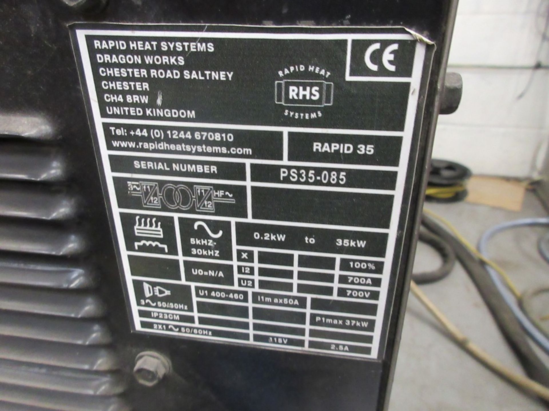 RHS Heat Systems Rapid Heat 35 induction heating system serial no. PS35-085 - Bild 3 aus 6
