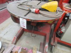 British Federal welding positioner, plate diameter 1070mm, with pendant control