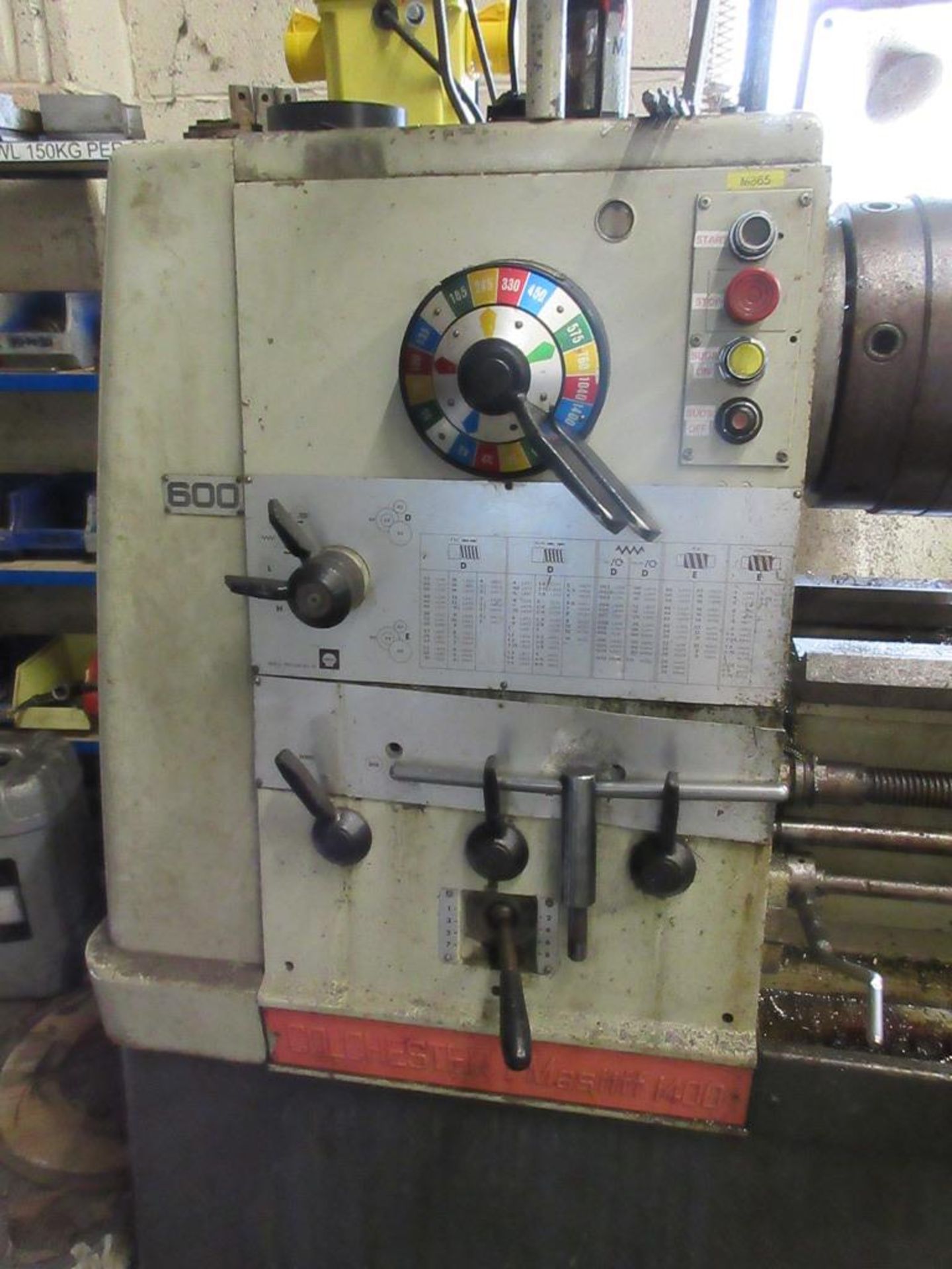 Colchester Master 1400 SS&SC gap bed lathe, with 3 jaw chuck, quick change tool post, fixed - Image 6 of 14