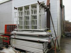 Youngman aluminium framed scaffold system with uprights, cross beams and Boss Scaffold Boarding