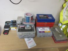 Assorted consumable stock including O rings, spring, R-clips, screws, washers, shrink kit, fuses,