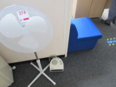 Pedestal fan & Dimplex electric fan heater