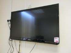 Toshiba wall mounted 42" flatscreen TV