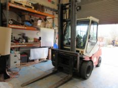 BT Rolatruc CBE 45 electric dual mast forklift truck, with side shift serial no. 214767 capacity