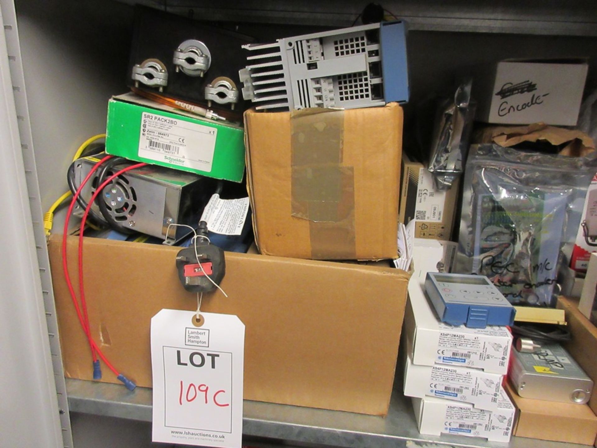 Cupboard and contents including gas regulators, power supply units, electrode connectors, janes, - Image 3 of 9