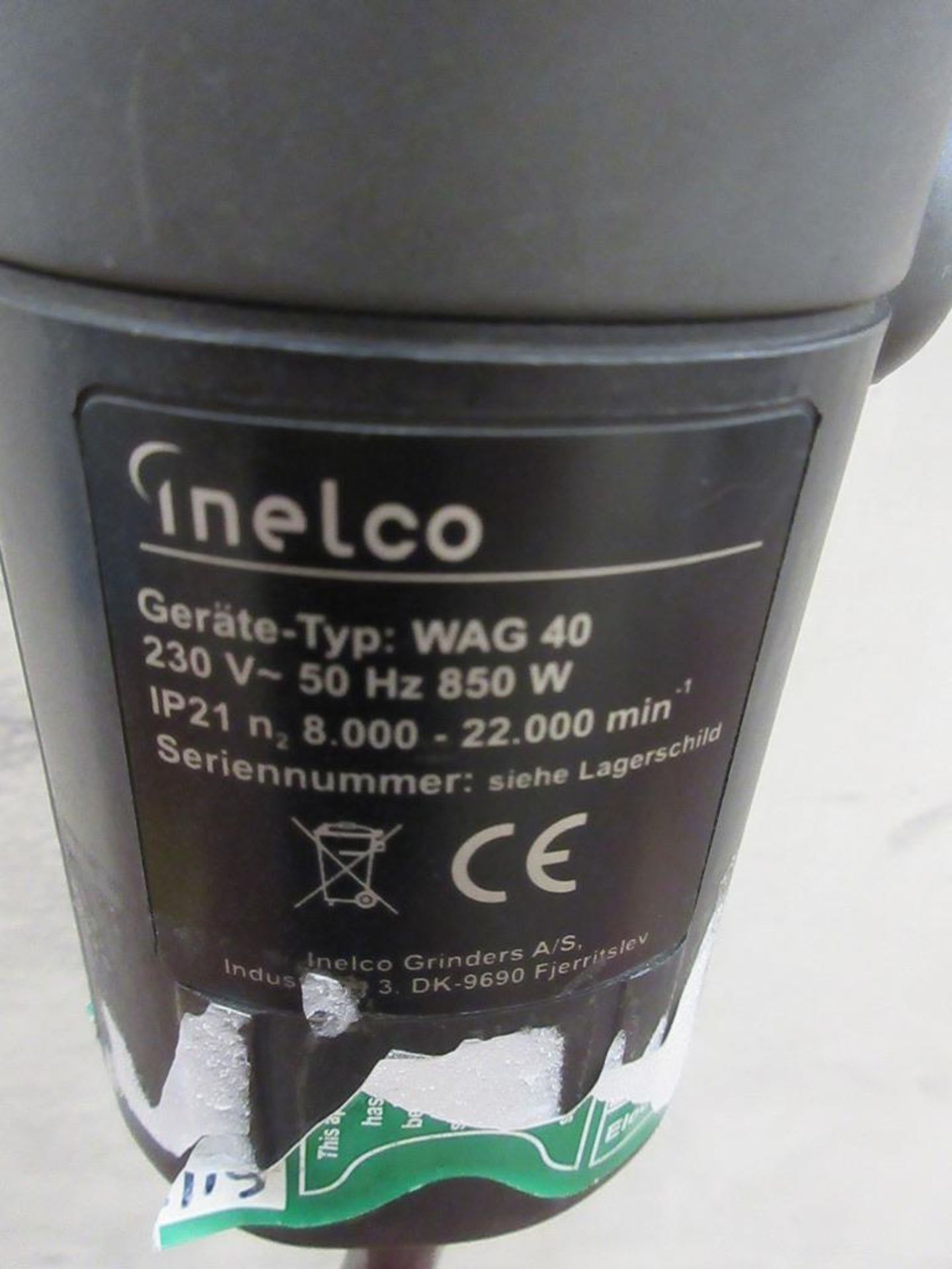 Inelco Neutrix WAG 40, 850W collet grinder, 240v - Image 2 of 3