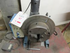 ProArc CB-001-12 welding positioner, mounted on mobile trolley, serial no. 07111500422