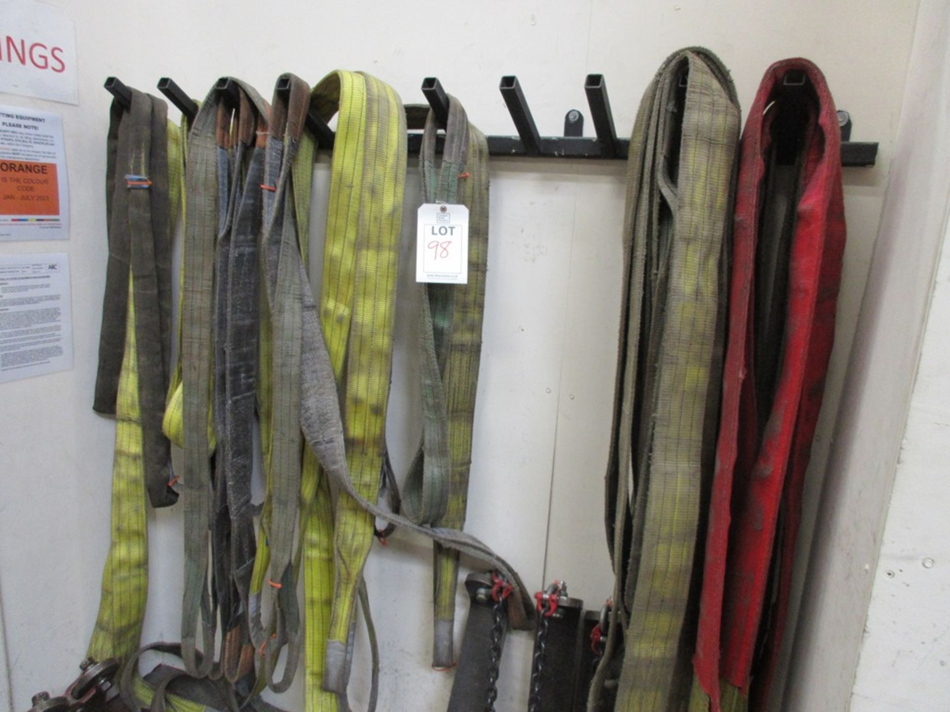 Quantity of assorted lifting strops (please see photographs) NB: This item has no record of Thorough - Image 2 of 3