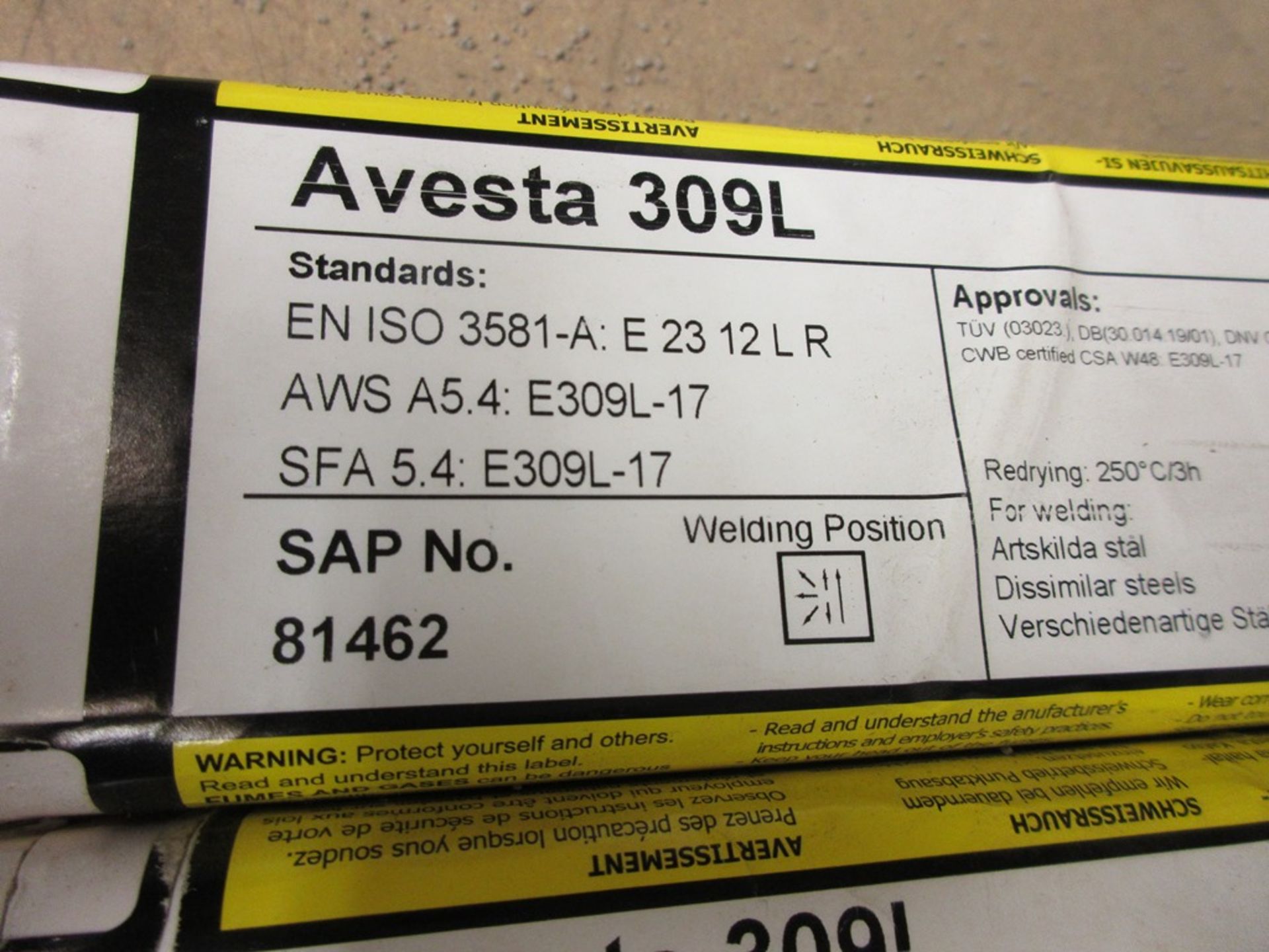 Four packs of Avecta 309L electrode, part no. ER309L/3.2 - Image 2 of 4