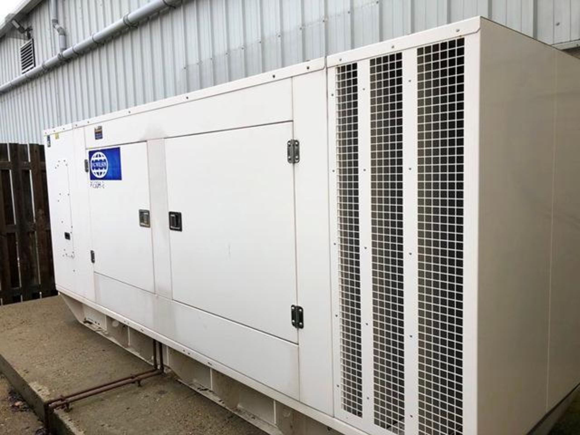 FG Wilson P250 H-Z 250 KVA generator set with Perkins Engine, Serial no. FGWNAV02CFOB8579, (2012)