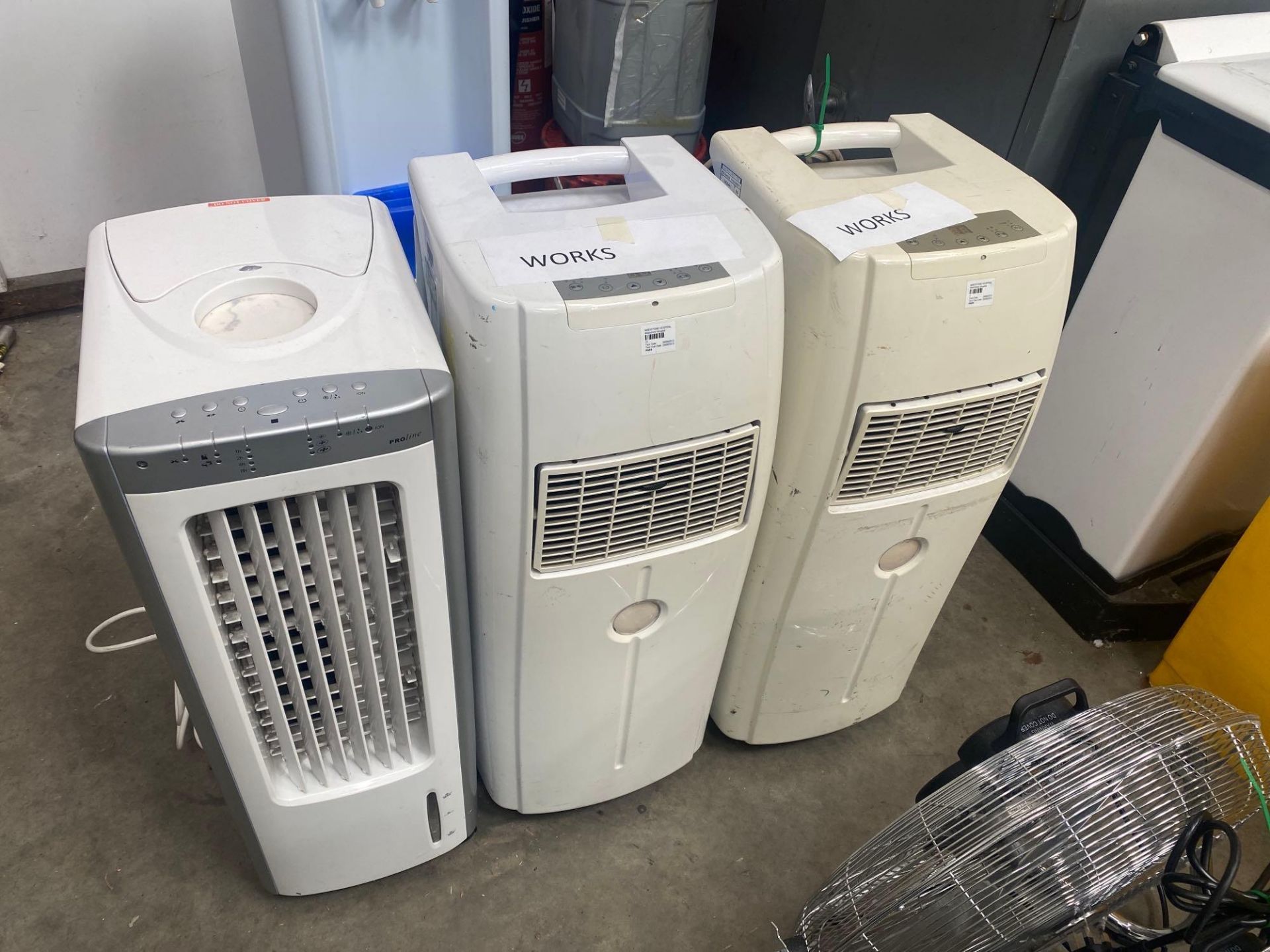 3 x various air-conditioning units