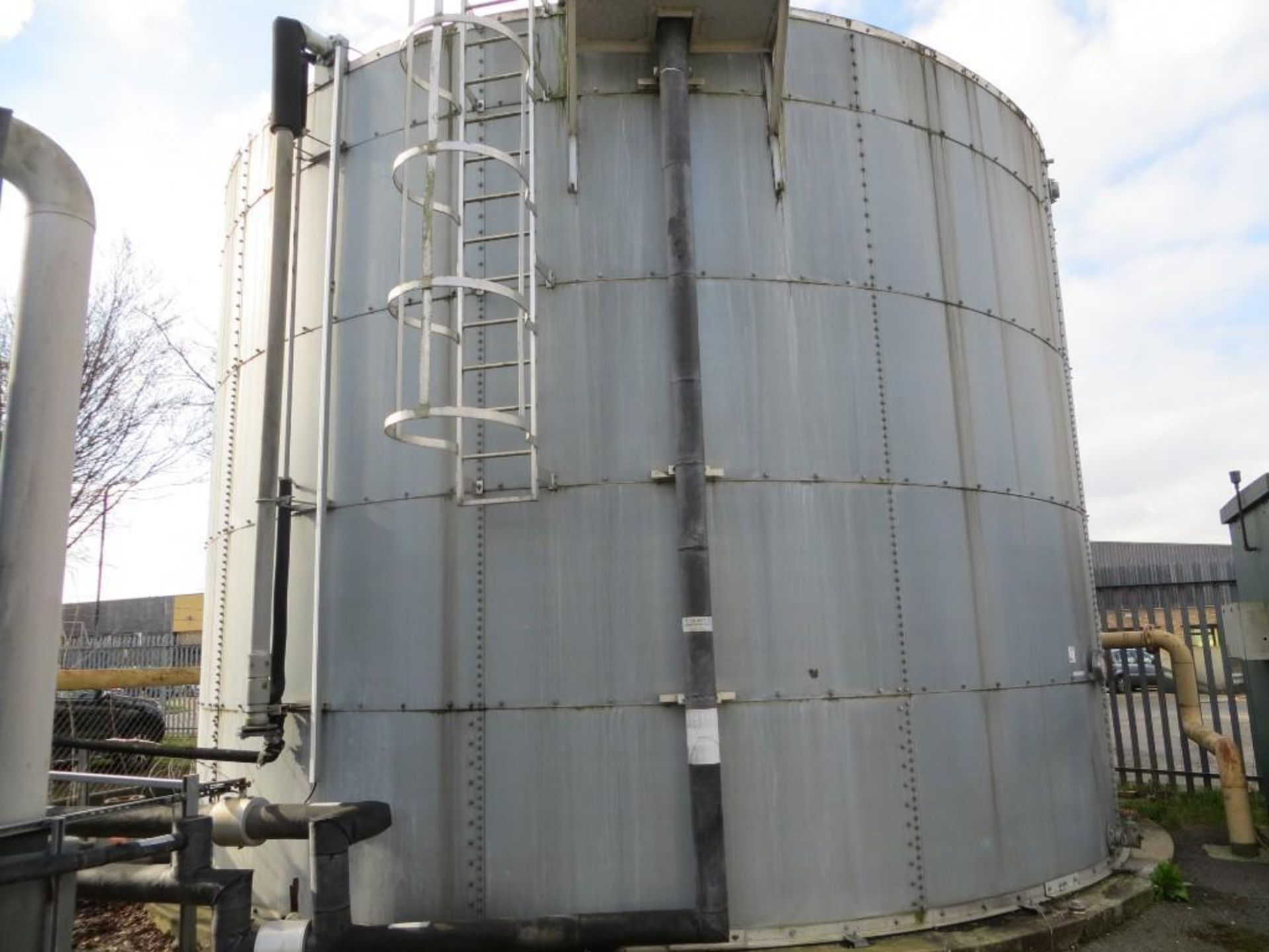 Franklin Hodge Galvanised Steel Water Softener Tank, capacity 242m cubed and a Goodwin Tanks Ltd - Image 2 of 7