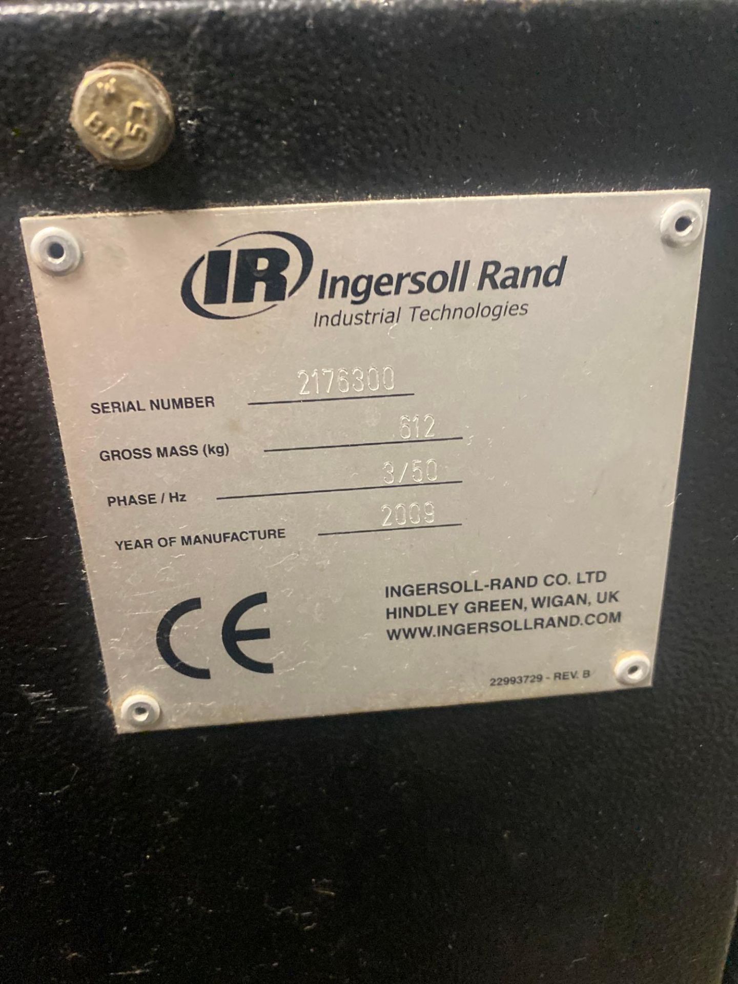 Ingersoll Rand IRN15K-CC rotary screw air compressors, Serial no, 2176300, Compressor No 2, (2009) - Image 6 of 8