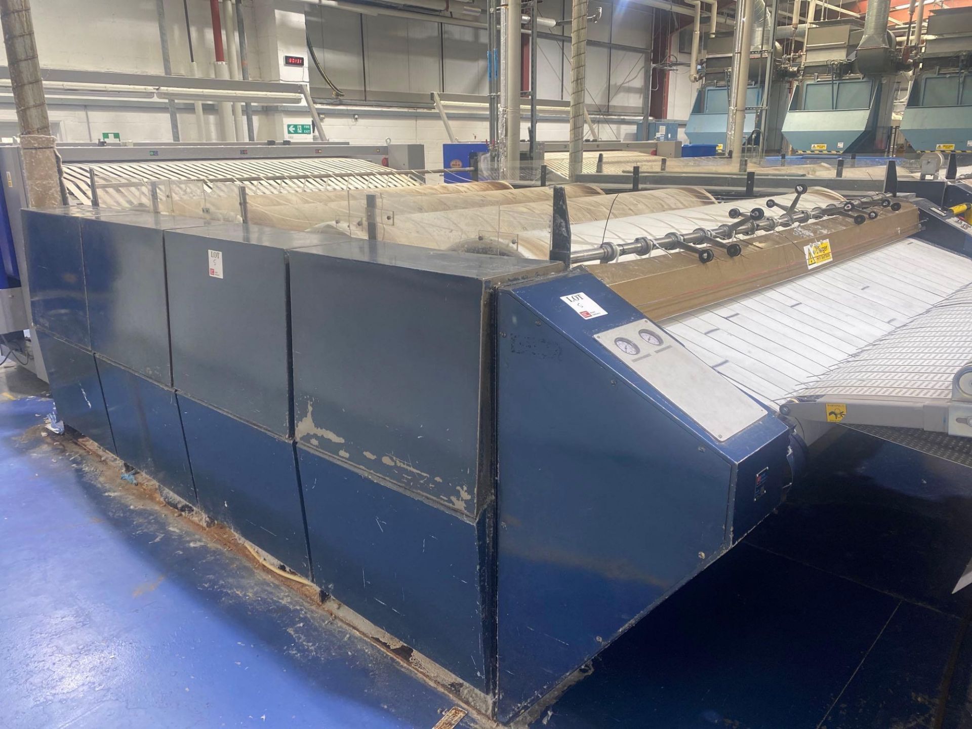 BMM Weston Eurocord 4 roll 700 3000mm working width model V2644 ironer, Serial no. DH8025,