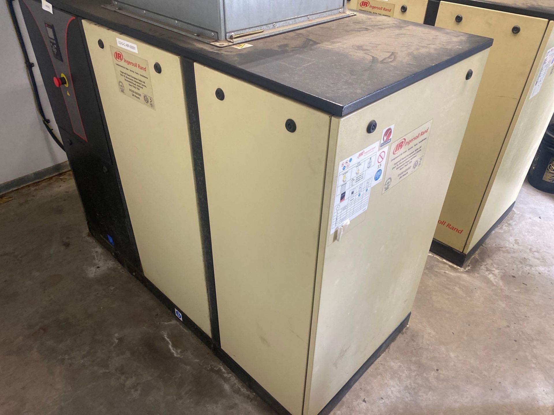 Ingersoll Rand IRN15K-CC rotary screw air compressors, Serial no, 2176300, Compressor No 2, (2009)