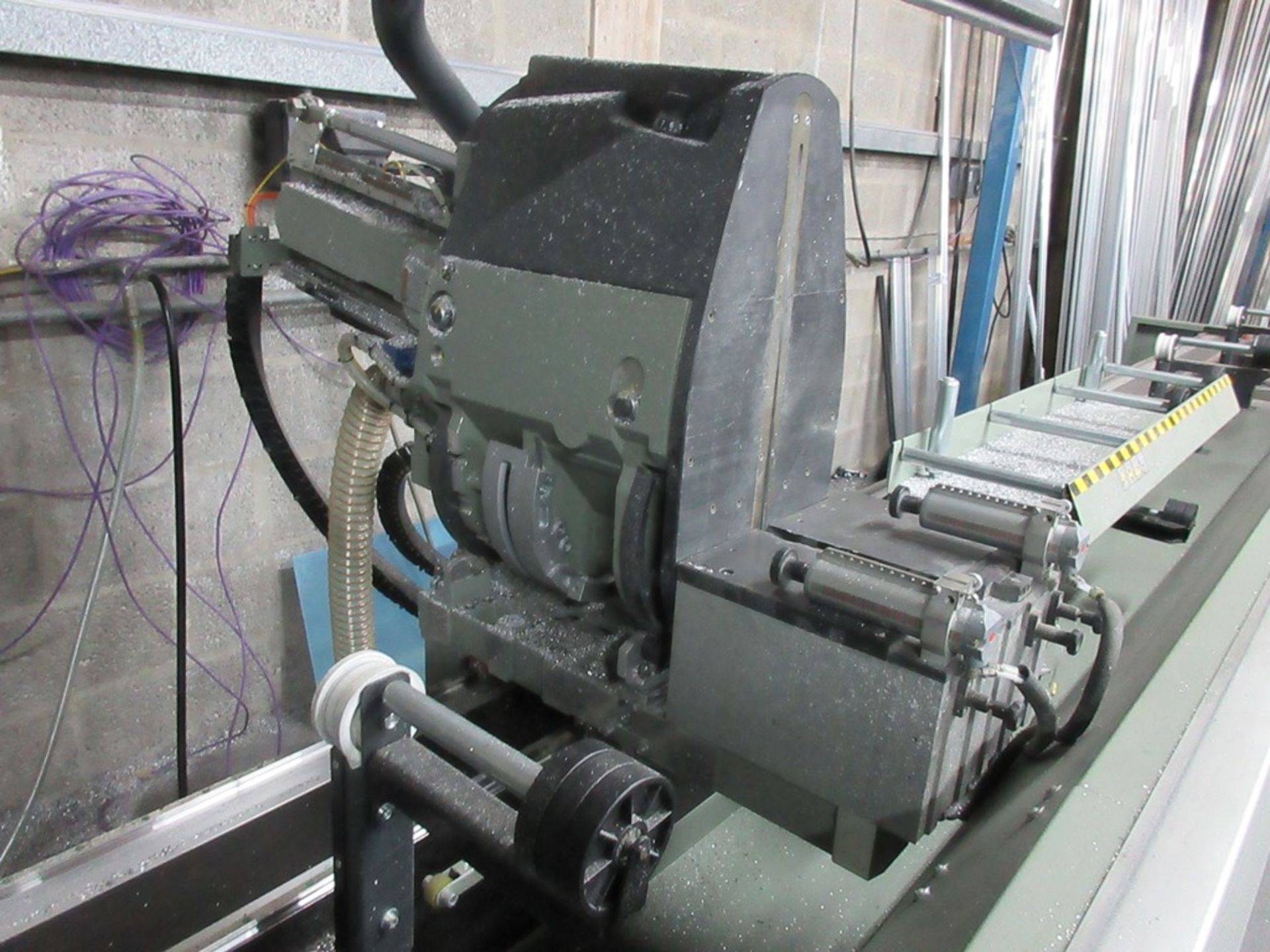 Emmegi twin head CNC circular cut off saw, model Precision CS2 TU/6, serial no C116758 (2015), touch - Image 7 of 11