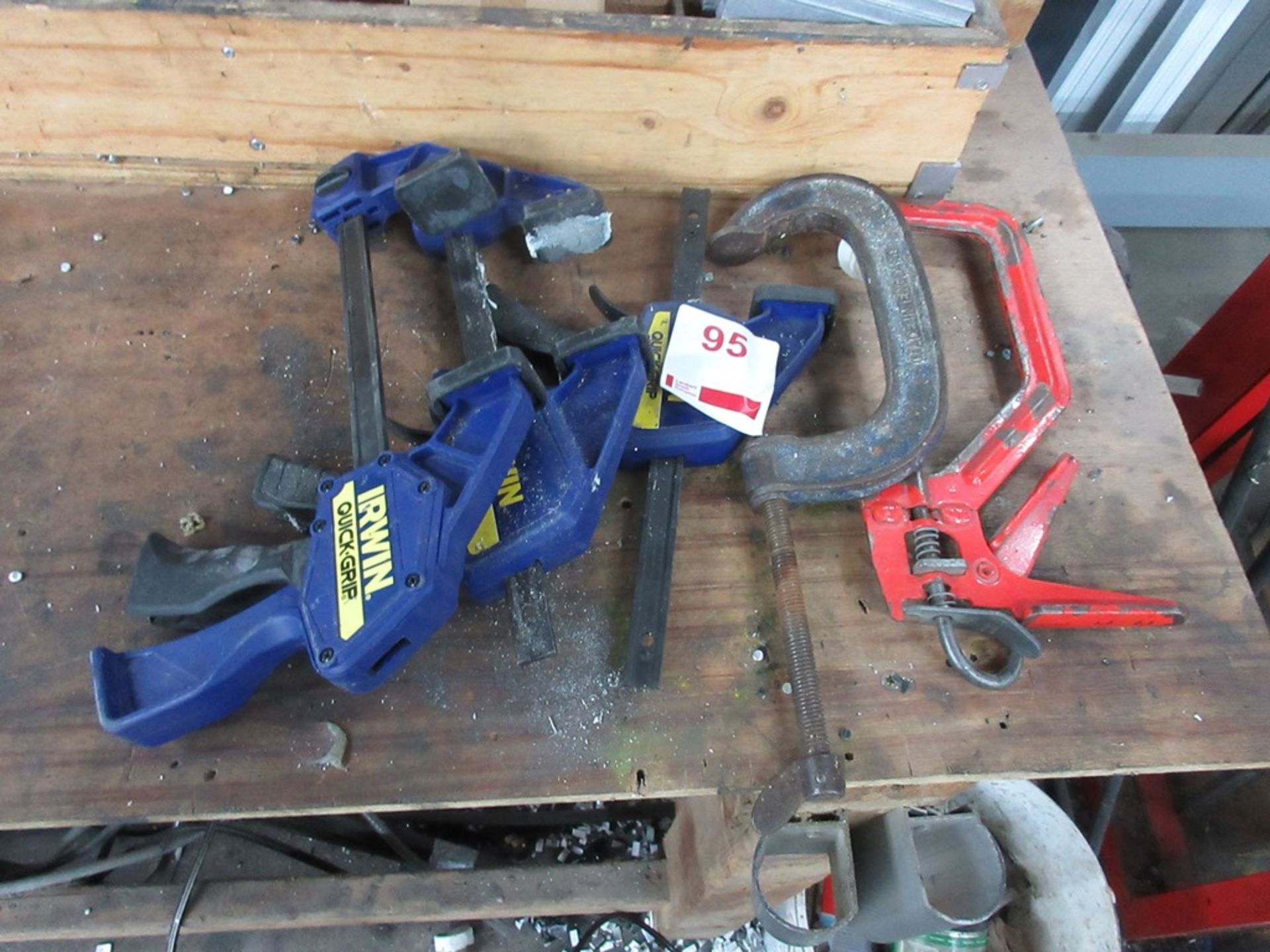 Assorted clamps including 'G' clamps, Irwin quick release clamps etc. - Image 2 of 3