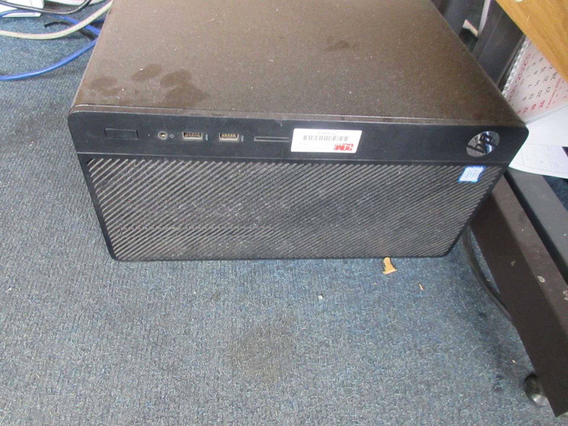 HP Core i3 computer system, 2 x flat screen monitor, keyboard, mouse, HP Laserjet P3015 printer - Image 2 of 4