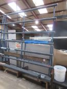 Metal frame single sided static storage rack, 2.6m x H: 2.8m