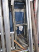 Quantity of galvanised tower scaffolding including 12 x sections, 2 x boards