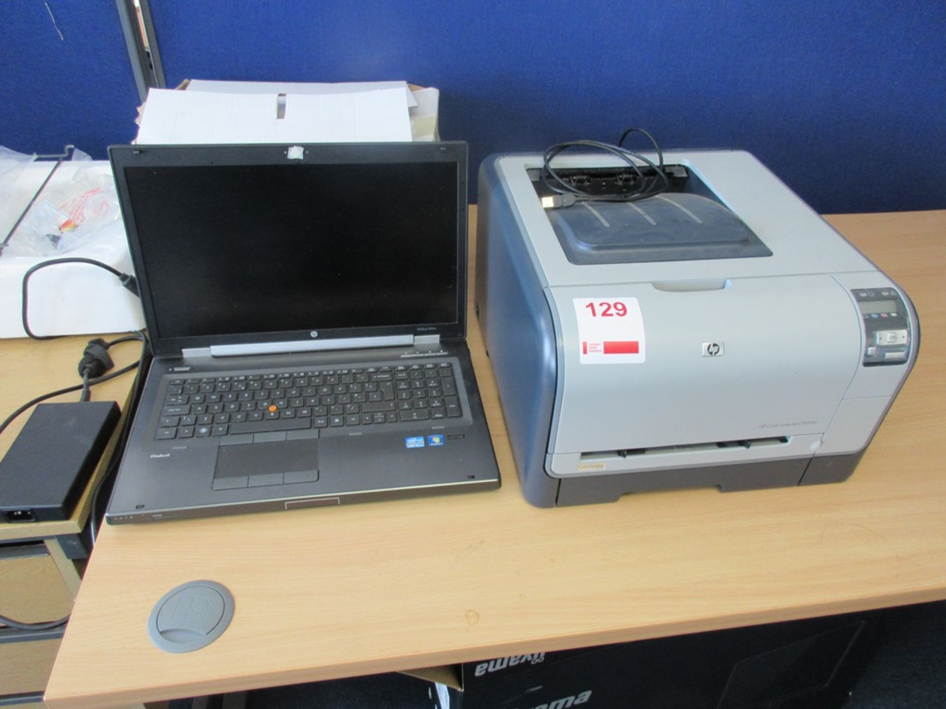 HP Elitebook Core i5 laptop and HP color Laserjet CP1515n printer